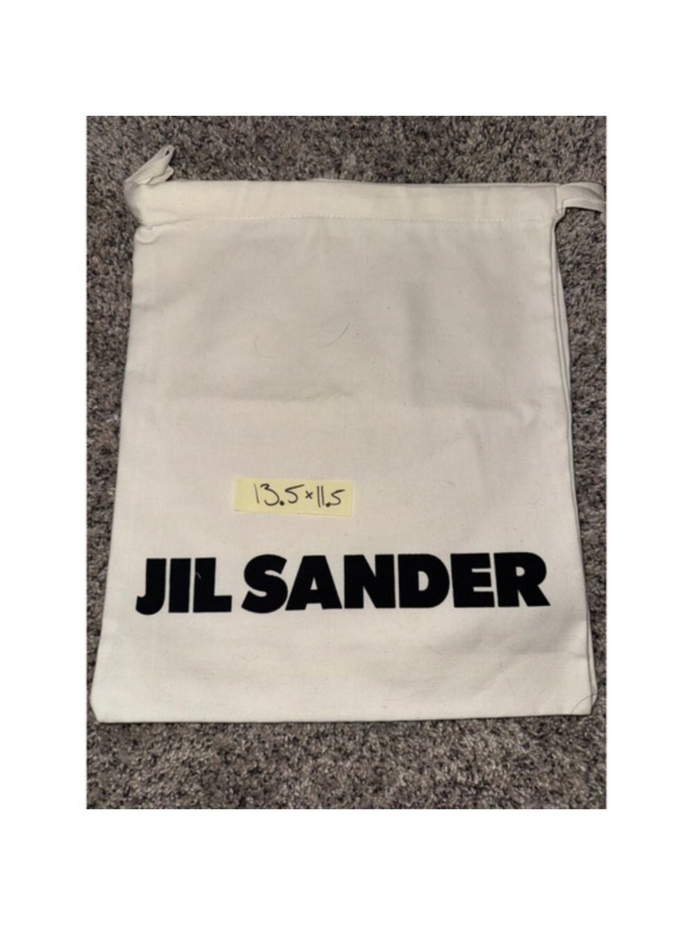 Unisex Jil Sander Cream Black One Size Storage Dust Bag